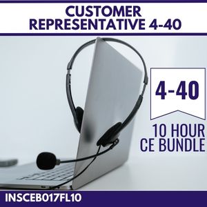  10hr CE -  Customer Service Representative 4-40 CE Bundle (INSCEB017FL10)