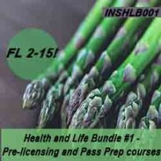 60 hr Prelicensing Bundle - Health and Life Prelicensing and Pass Prep Cram Courses Bundle #1