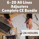 24 hr CE  6-20 All-Lines Adjusters Complete CE Bundle (INSCEB019FL24)