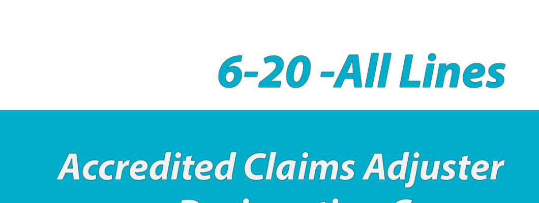 6-20 All-Lines Adjuster License page