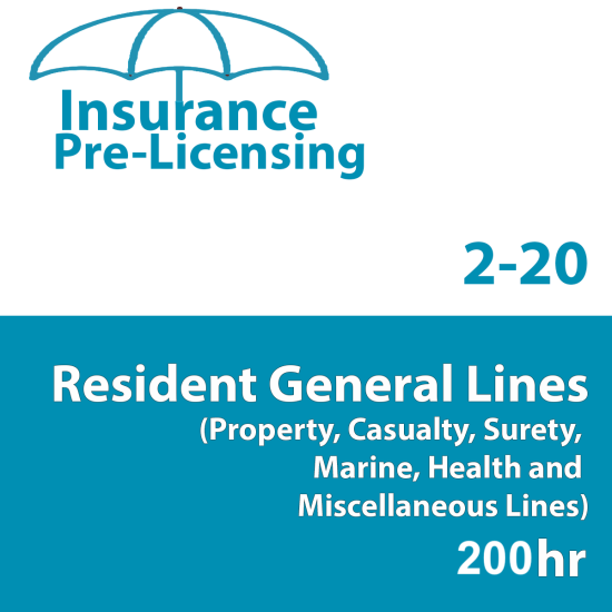 Insurance, Florida, Property & Casualty, Insurance Pre-Licensing, Property & Casualty, Property and Casualty, Pre-licensing, Insurance, All Courses,200 hr - General Lines (Property and Casualty) 2-20 Prelicensing Course 