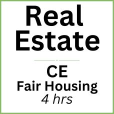 4 hrsReal Estate CE - Fair Housing (RECE003FL4)