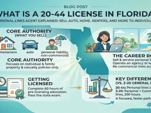 What Is a 20-44 License in Florida? Personal Lines Agent Explained