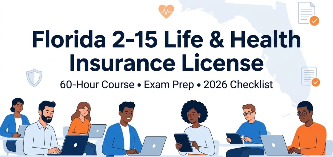 Florida 2‑15 Insurance License: Life & Health Requirements, 60‑Hour Course, and 2026 Exam Checklist