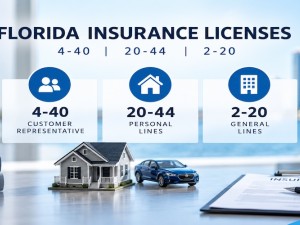 Florida 4-40 vs. 20-44 vs. 2-20 Insurance Licenses: What's the Difference?