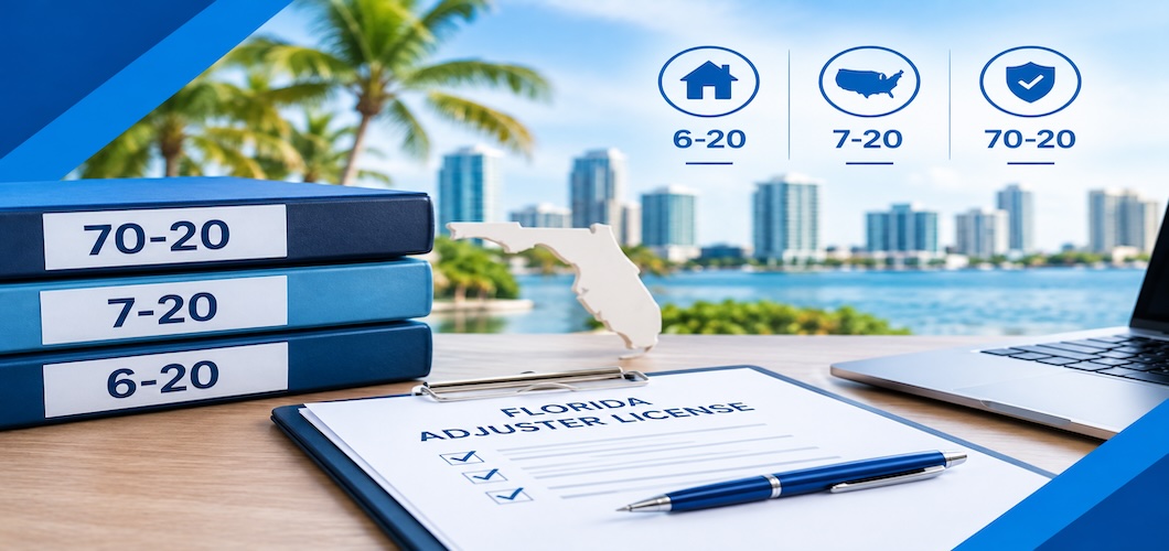 Florida 70-20 vs. 7-20 vs. 6-20 Adjuster License: What's the Difference?