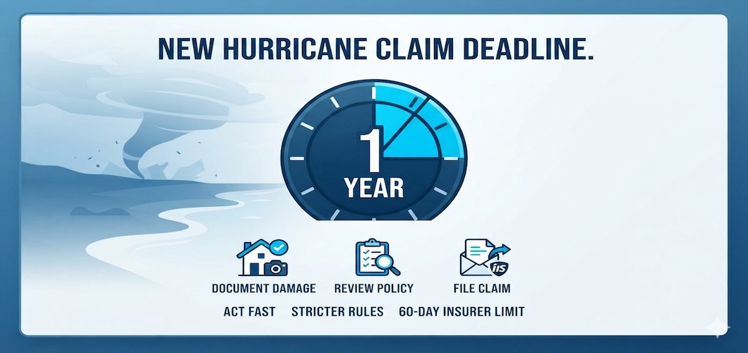 How Long Do You Have to File a Hurricane Claim in Florida Under the New Rules?