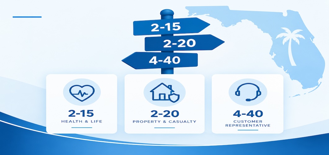 Which Florida Insurance License Should You Start With? 2-15 vs. 2-20 vs. 4-40
