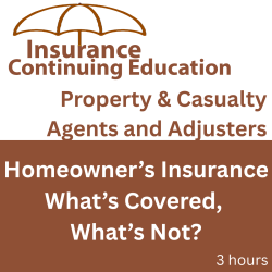 3 hr Public Adjuster CE (3-20) - Homeowners Insurance