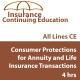 4 hr Consumer Protections for Annuity and Life Insurance Transactions