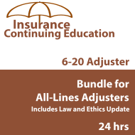 24 hr CE  6-20 All-Lines Adjusters  CE Bundle 24 hr CE  6-20 All-Lines Adjusters  CE Bundle